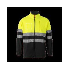 Chaqueta polar reflectante | Lado izquierdo | 100 x 100
