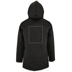 Chaqueta unisex con forro acolchado | Trasero | 230 x 280