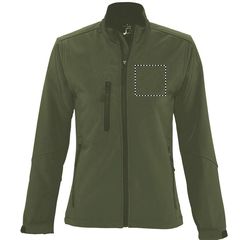 Chaqueta Softshell Impermeable Mujer 340g | CHEST TRANSFER | 100 x 100