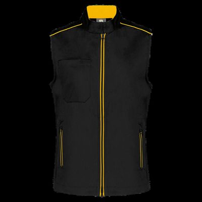 Chaleco mujer con bolsillos Black / Yellow Xl