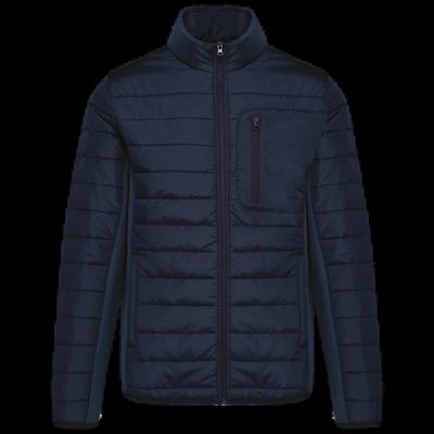 Chaqueta acolchada hombre cuello alto Mid Navy / Midnight Navy Heather M