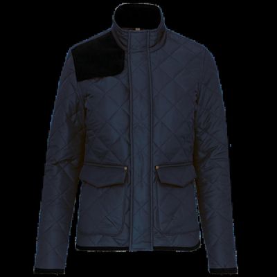 Chaqueta de rombos acolchada para hombre Navy / Black Xxl