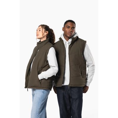 Chaleco acolchado unisex con forro polar