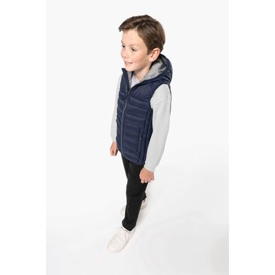 Chaleco acolchado con capucha niño
