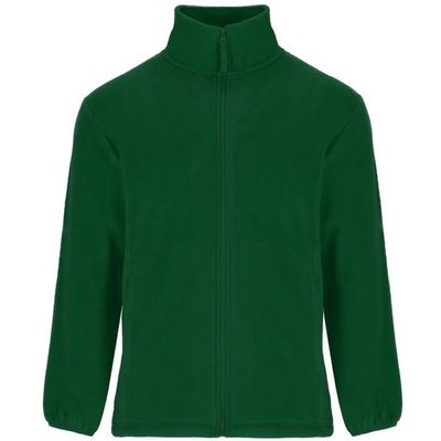 Chaqueta Sudadera Polar Cuello Alto Verde Botella L