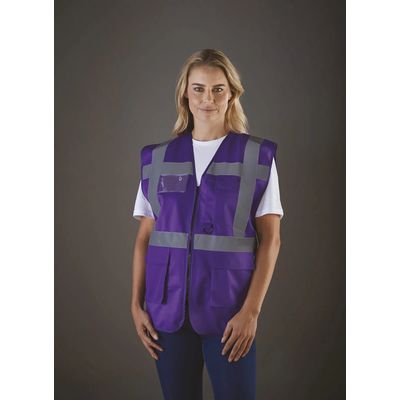 Chaleco alta visibilidad reflectante con bolsillos