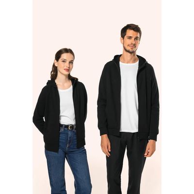 Chaqueta con cremallera y capucha