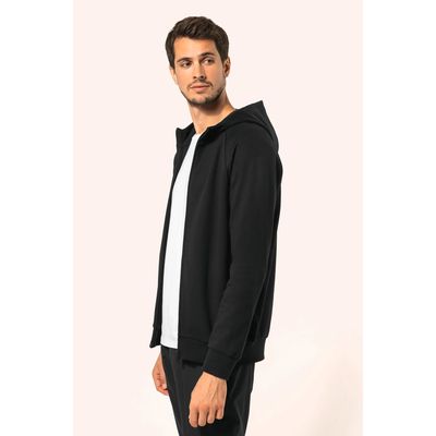 Chaqueta con cremallera y capucha