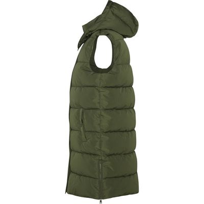 Chaleco acolchado de mujer cuello alto