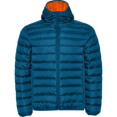 Chaqueta Acolchada Hombre con Capucha Azul Luz De Luna S