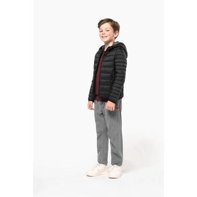 Chaqueta acolchada con capucha infantil