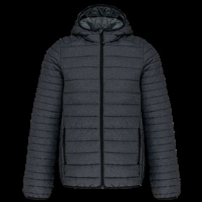 Chaqueta acolchada con capucha Marl Dark Grey Xxl