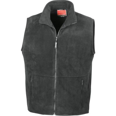 Chaleco Polar con Bolsillos Black Xxl
