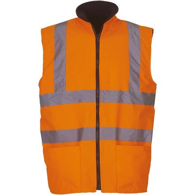 Chaleco de alta visibilidad reversible Hi Vis Orange S