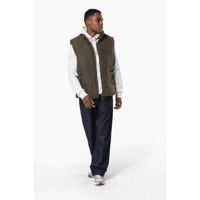 Chaleco acolchado unisex con forro polar
