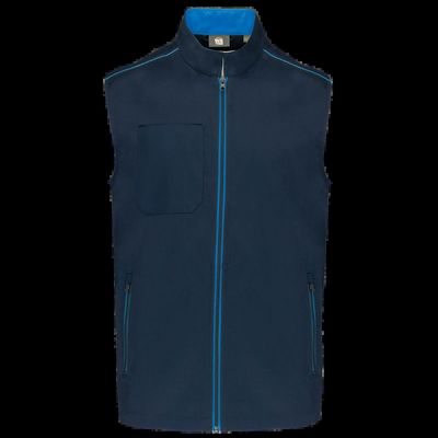 Chaleco hombre con bolsillos Navy / Light Royal Blue 5Xl