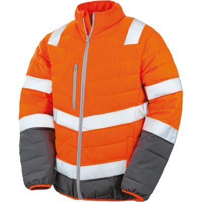 Chaqueta de Seguridad Reflectante Fluorescent Orange / Grey 3Xl