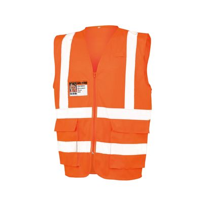 Chaleco de seguridad de rejilla Fluorescent Orange 3Xl