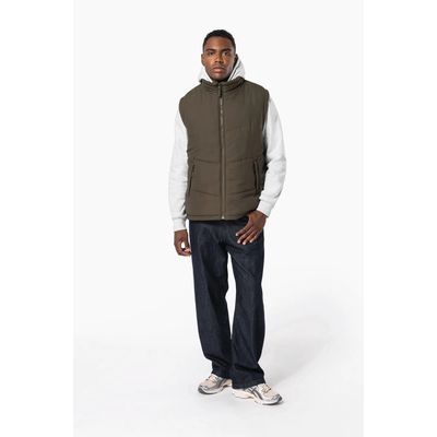 Chaleco acolchado unisex con forro polar