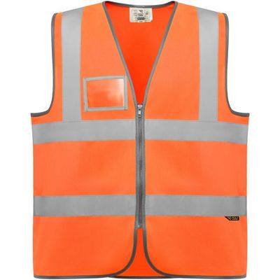 Chaleco Alta Visibilidad con Bolsillo ID Naranja Fluor Xl-2Xl