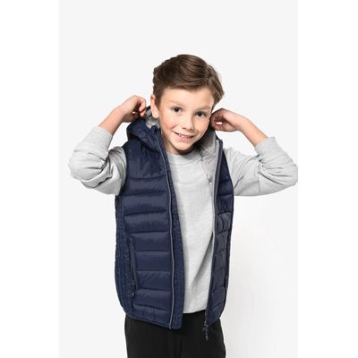 Chaleco acolchado con capucha niño
