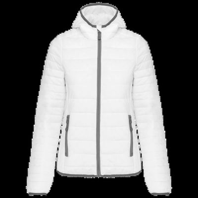 Chaqueta ligera con capucha mujer White M
