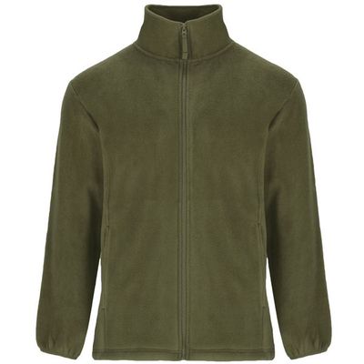 Chaqueta Sudadera Polar Cuello Alto Verde Pino 2Xl