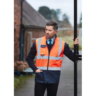 Chaleco Acolchado Alta Visibilidad Hi Vis Orange S