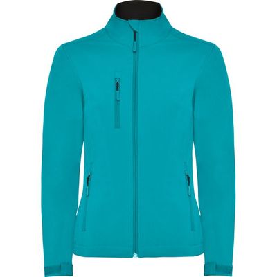 Chaqueta Softshell Mujer con Forro Polar Aguamarina S