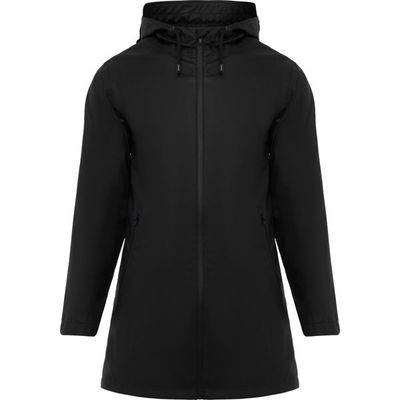 Chubasquero Mujer Capucha Fija Negro S