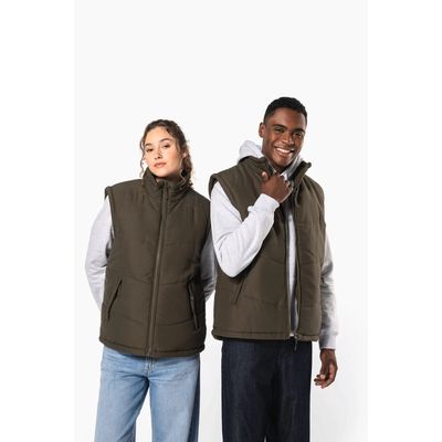 Chaleco acolchado unisex con forro polar