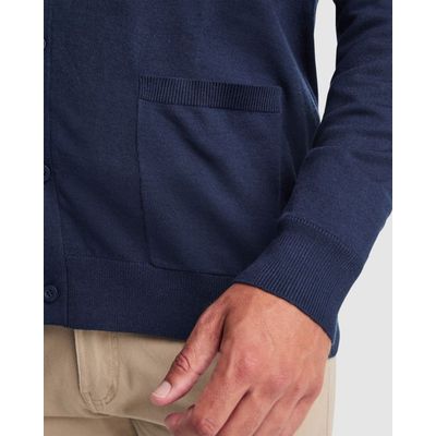 Chaqueta Punto Hombre de Botones Cuello V