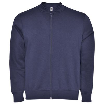 Chaqueta Cuello Mao con Bolsillos Azul Denim L