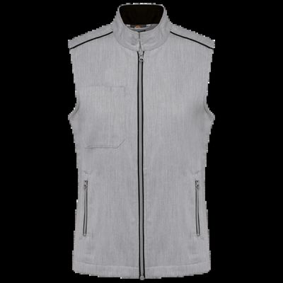 Chaleco mujer con bolsillos Marl Oxford Grey / Black M