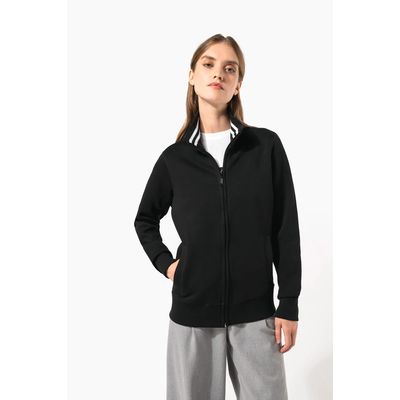 Chaqueta de felpa perchada de mujer