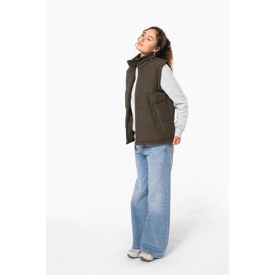 Chaleco acolchado unisex con forro polar