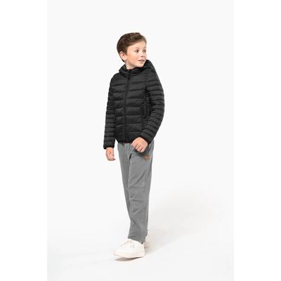 Chaqueta acolchada con capucha infantil