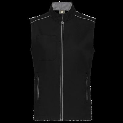 Chaleco hombre con bolsillos Black / Silver M