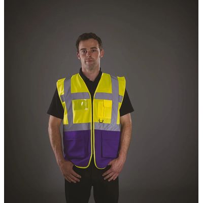 Chaleco alta visibilidad reflectante con bolsillos