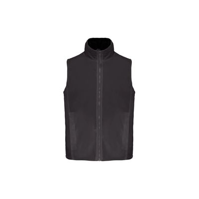 Chaleco polar unisex con cremallera Dark Grey / Black Xxl