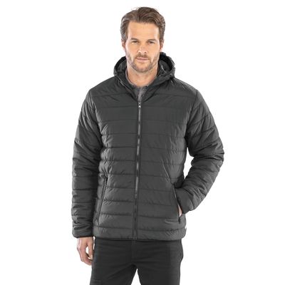 Chaqueta acolchada cortavientos hidrófuga Black Xs