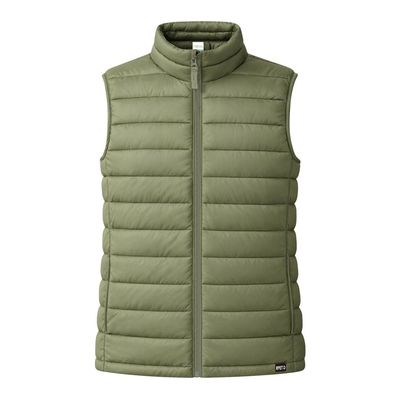 Chaleco RPET Cortavientos Unisex Verde Militar L