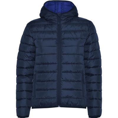 Chaqueta Acolchada Mujer con Capucha Marino 2Xl
