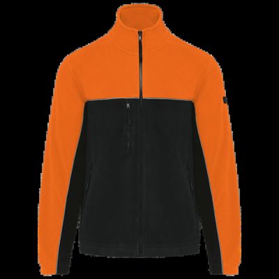 Chaqueta micropolar bicolor Black / Orange S
