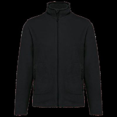 Chaqueta micropolar reciclada unisex Black Xs