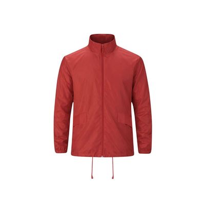 Chubasquero plegable con capucha extraíble Roj M