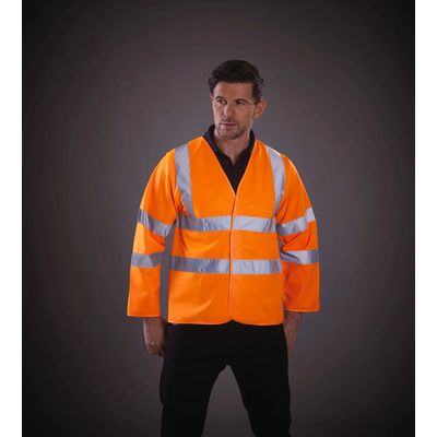 Chaqueta alta visibilidad mangas largas