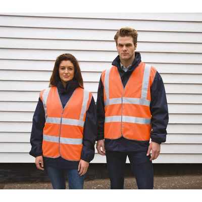 Chaleco amplio de Alta Visibilidad Fluorescent Orange S/M