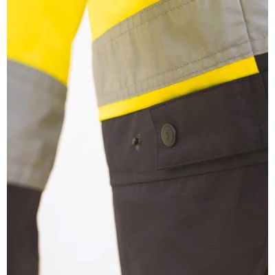 Chaqueta alta visibilidad impermeable con capucha