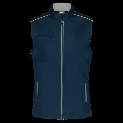 Chaleco mujer con bolsillos Navy / Silver Xl